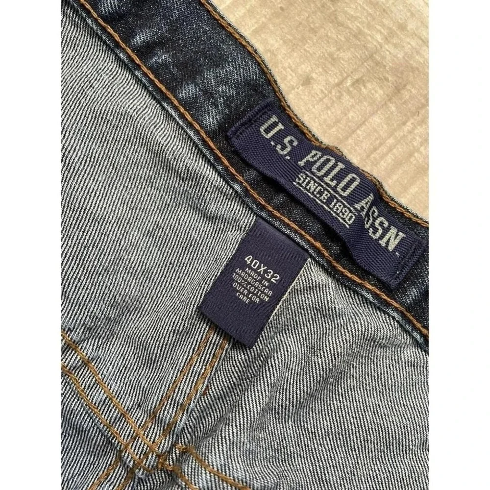 Vintage Polo Jeans Co Denim Carpenter Jeans Sz 40x31.25 (Tagged 40x32 ) FLAG Y2K